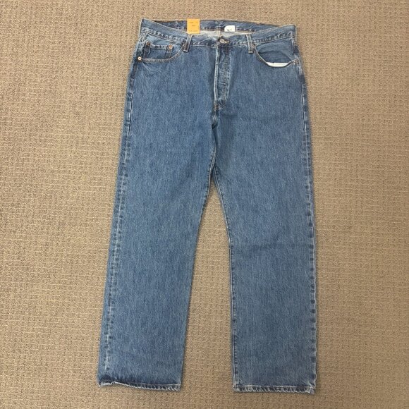 Vintage Levis 501 Jeans 40X32 Preshrunk 38X31 Mid Rise Cotton Dead Stock Mexico - Picture 2 of 9